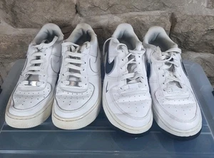 Bundle Nike Air Force 1 Size 5.5 White Trainers X 2 Pairs Low Top  - Picture 1 of 15