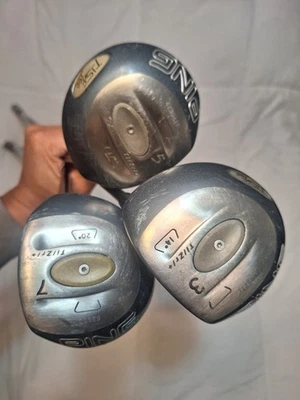 Juego de palos de golf PING TISI TEC 3, 5 y 7 maderas regular grafito serie 350 diestro Foto 1 de 4