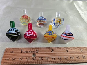 Glasdradel Chanukka. 7 Stück. - Bild 1 von 8