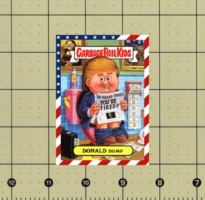 CUSTOM/REPLICA DONALD DUMP STICKER or MAGNET PRESIDENT TRUMP garbage pail kids - Picture 1 of 20