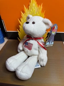 NASA Apollo 11 30th Anniversary Bean Bag Teddy Bear Footprints Treasure Champs - Picture 1 of 4