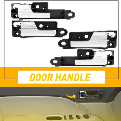 Kit de manija de puerta interior derecha derecha izquierda Lincoln MKZ 2006 Lincoln Zephyr para Lincoln MKZ 2007-2012 4 piezas Foto 1 de 4