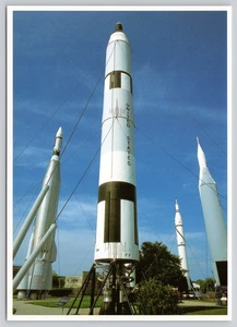 Postcard Rockets Kennedy Space Center Merritt Island Florida - Picture 1 of 2