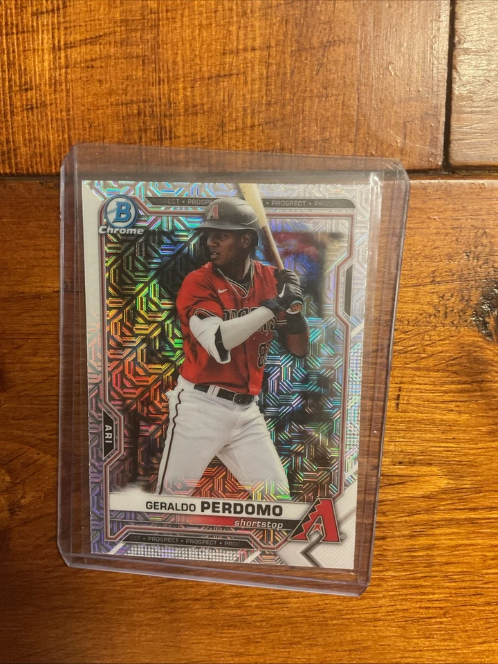 2021 Bowman - Chrome Prospects Geraldo Perdomo #BCP-109 Mojo Refractor (RC) - Image 1 of 2