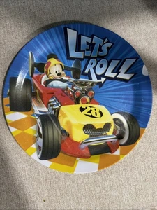Piatto rotondo Disney Topolino Let's Roll Print 8 pollici di Zak - Foto 1 di 2