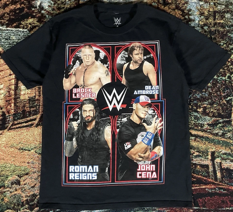 Camiseta WWE Estampado Gráfico Juvenil XL John Cena Brock Lesnar Roman Reigns Lucha Libre Foto 1 de 4