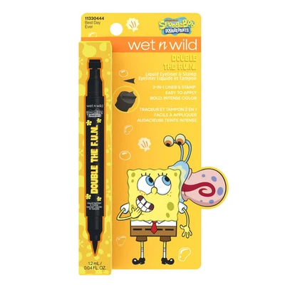Wet N Wild SpongeBob Double The F.U.N. Liquid Eyeliner and Stamp - Best Day Ever - Image 1 of 4