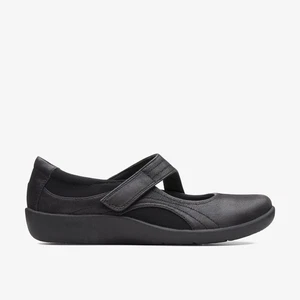 Clarks Womens Sillian Bella Black Slip Ons Textile Casual - Picture 1 of 6
