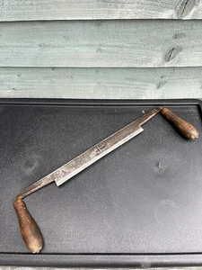 Vintage John Bull Hearnshaw Bros 9” Carpentry Drawknife Woodworking Shave - Picture 1 of 8