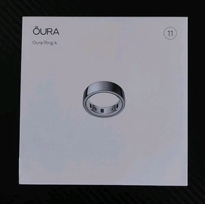 Oura Ring 4 Smart Ring -  Size 11 - Silver - Activity Tracker BRAND NEW SEALED. - Picture 1 of 6