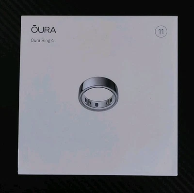Oura Ring 4 Smart Ring -  Size 11 - Silver - Activity Tracker BRAND NEW SEALED. - Image 1 of 4