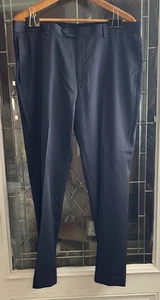 Pantalones de vestir para hombre Apt 9 azul marino extra ajustados 36/30 - Imagen 1 de 4