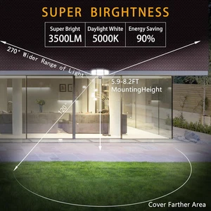 Motion Sensor Outdoor WALL Street Light Security Flood Lamp Motion Street SENSOR - Picture 1 of 10