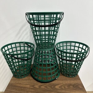 4 Golf Driving Range Plastic Ball Baskets, Hold 90-100 Balls, Used - Picture 1 of 2