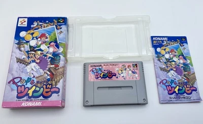 Konami Pop'n TWINBEE Nintendo Super Famicom Japan game With box 1993 - Image 1 of 4