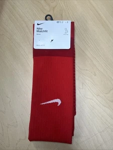 Nike, Matchfit Knee High Red Soccer Socks. Size: Men's 8-12, Women's 10-13 - Picture 1 of 7