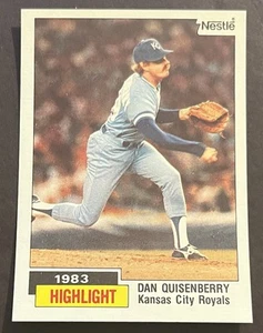 1984 Topps Nestle Dan Quisenberry #3 Kansas City Royals 1983 Highlight - Bild 1 von 2