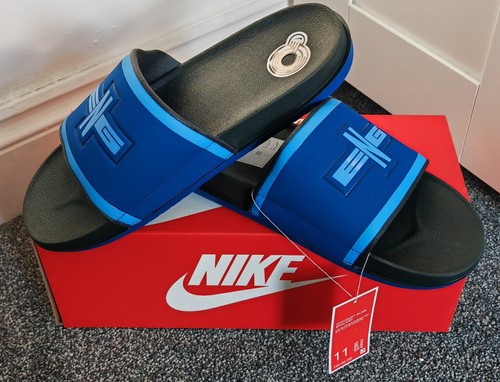 Nike Offcourt Slides England UK taglia 10 blu nero