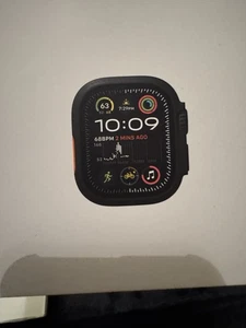 Apple Watch Ultra 49mm Titanium Case with Midnight Ocean Band, One Size (GPS... - Picture 1 of 9