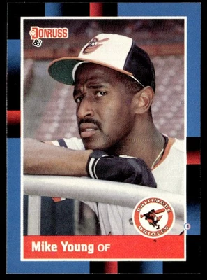 1988 Donruss Mike Young Baltimore Orioles #396 - Image 1 of 2