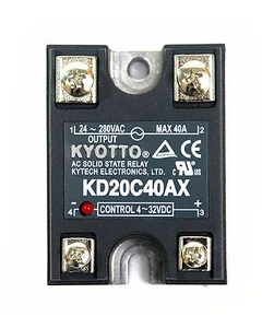 1pz KYOTTO AC Relè a stato solido SSR KD20C40AX 280VAC 40A [da DC a AC] Taiwan - Foto 1 di 8