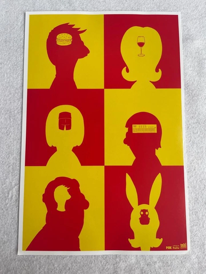 BOB'S BURGERS - 12"x18" Original Promo TV Poster SDCC 2022 MINT Hulu Fox