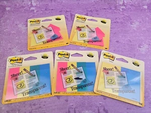 Notas adhesivas de colores transparentes transparentes 3M Post-it flechas resaltadoras 5 paquetes - Imagen 1 de 5
