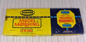 Vintage 1960er Aurora Slotcar Spur zweispurig Crisscross Roadway Paar #1524 sehr guter Zustand - Bild 1 von 5