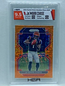 Ja'Marr Chase 2021 Panini Prizm Orange Disco RC #337 HGA 9,5 GEMA COMO NUEVO Bengals - Imagen 1 de 3
