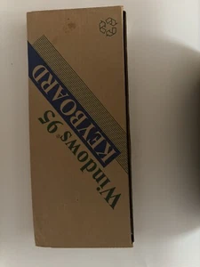 1995 Microsoft Windows Keyboard In Great Condition- Gray IN ORIGINAL BOX! - Picture 1 of 5