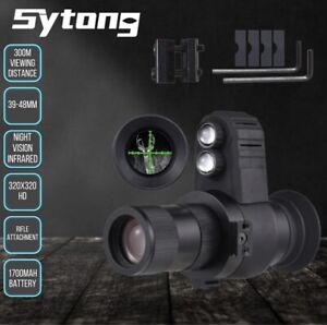 300M Night Vision IR Infrared Rifle Scope Sight Camera Monocular With Light