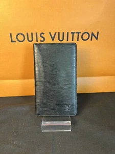 Louis Vuitton Black Epi Leather Long Slim Bifold Brazza Unisex Wallet - Picture 1 of 11