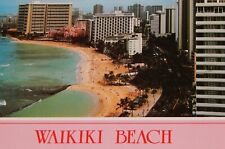 Vintage Postcard, HONOLULU, HI, 1992, Waikiki Beach & Royal Hawaiian Hotel,To PA