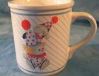 Collectible Vintage Ceramic Kids Clown Coffee Mug Cup 1986 Sweet