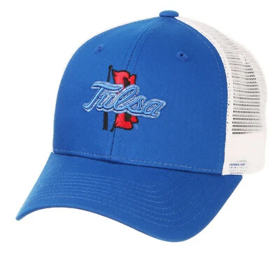 TULSA GOLDEN HURRICANES NCAA BIG RIG TRUCKER 2-TONE SNAPBACK ZEPHYR CAP HAT NWT! - Image 1 of 4