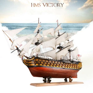 HMS Victory 21" Holz Segelboot Modell Zum Selbermachen Kit Schiff Montage Dekoration Geschenk - Bild 1 von 6