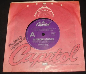 ANNE MURRAY - DAYDREAM BELIEVER - CAPITOL 45  -  1980 Monkees Pop - Picture 1 of 1