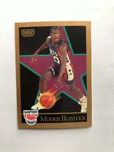 Nice Rookie 1990 MOOKIE BLAYLOCK SkyBox Basketball Card # 176 Made in USA - Picture 1 of 5