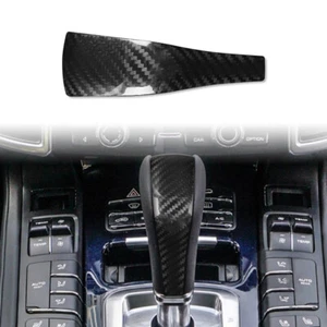 Für Porsche Cayenne 958 2011–2017 Auto Schaltknauf Abdeckung Verkleidung Schwarz - Picture 1 of 15