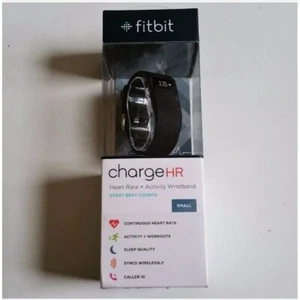 Fitbit ChargeHR Heart Rate & Fitness Activity Tracker Wristband Small Black - Picture 1 of 12