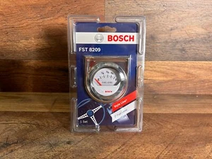 Bosch FST8209 Style Line 2" Electrical Fuel Level Gauge White/Chrome - Picture 1 of 3