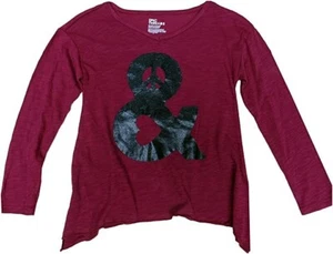 Epic Threads Big Girls' Graphic-Print T-Shirt Burgundy Large 56-61"  74-100 Lbs - Picture 1 of 2