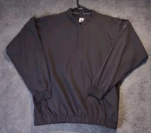 FootJoy Jacke Herren XL Langarm 1/4 Druckknopf Pullover große Taschen schwarz - Bild 1 von 10