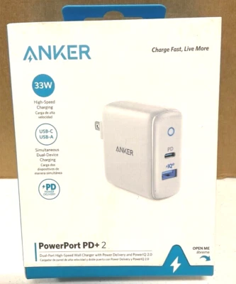 Anker PowerPort PD 2 USB-C AC Adapter A2626JD1-1 ✅❤️️✅❤️️ BRAND NEW! SEALED! - Image 1 of 2