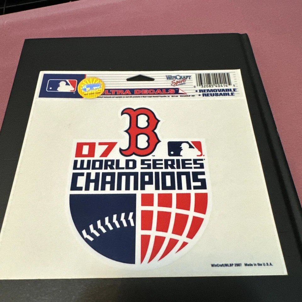 Boston Redsox 2007 World Series Champions 5x6 Decal Removable Reusable MLB  - Image 1 of 1