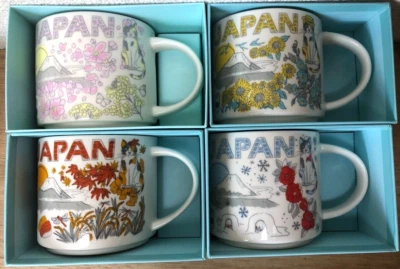 Japan Frühling Sommer Herbst Winter Starbucks Kaffeetasse Becher 14 Unzen Bee...