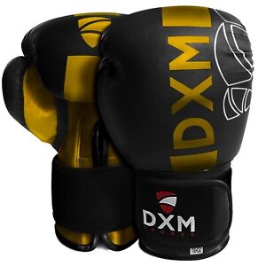 DXM Synthetic Leather Boxing Glove Thai Training Punching Bag Sparring Gloves