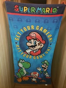 NINTENDO SUPER MARIO BROS World Nintendo Pool Bath Beach Towel - Picture 1 of 4