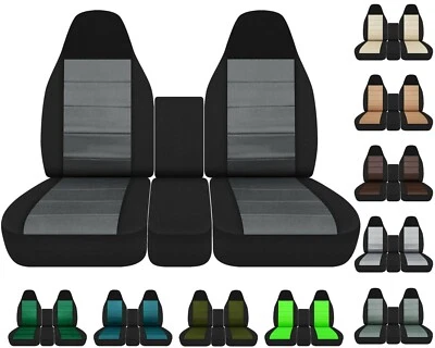 Juego de fundas de asiento de coche delanteras 40-20-40 para camioneta Ford F250 1992 a 1998 Foto 1 de 4