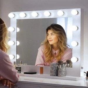 Chende Hollywood Vanity Mirror with Lights, Large LED Makeup Mirror for Wall,... - Picture 1 of 9
